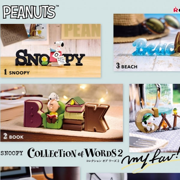 Re-Ment Snoopy Collection of Words 2 Blind Box Desktop Decor