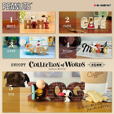 Re-Ment Snoopy Collection of Words Series