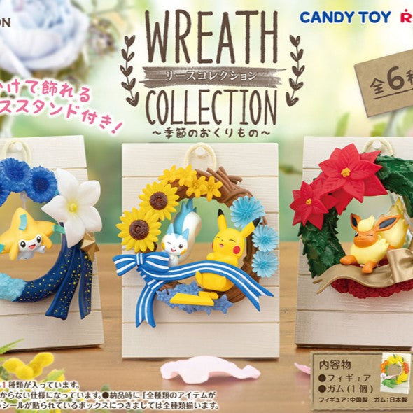 Mini boneco brinquedo RE-MENT Pokemon Wreath Collection Happiness wreath  [3.Sylveon]