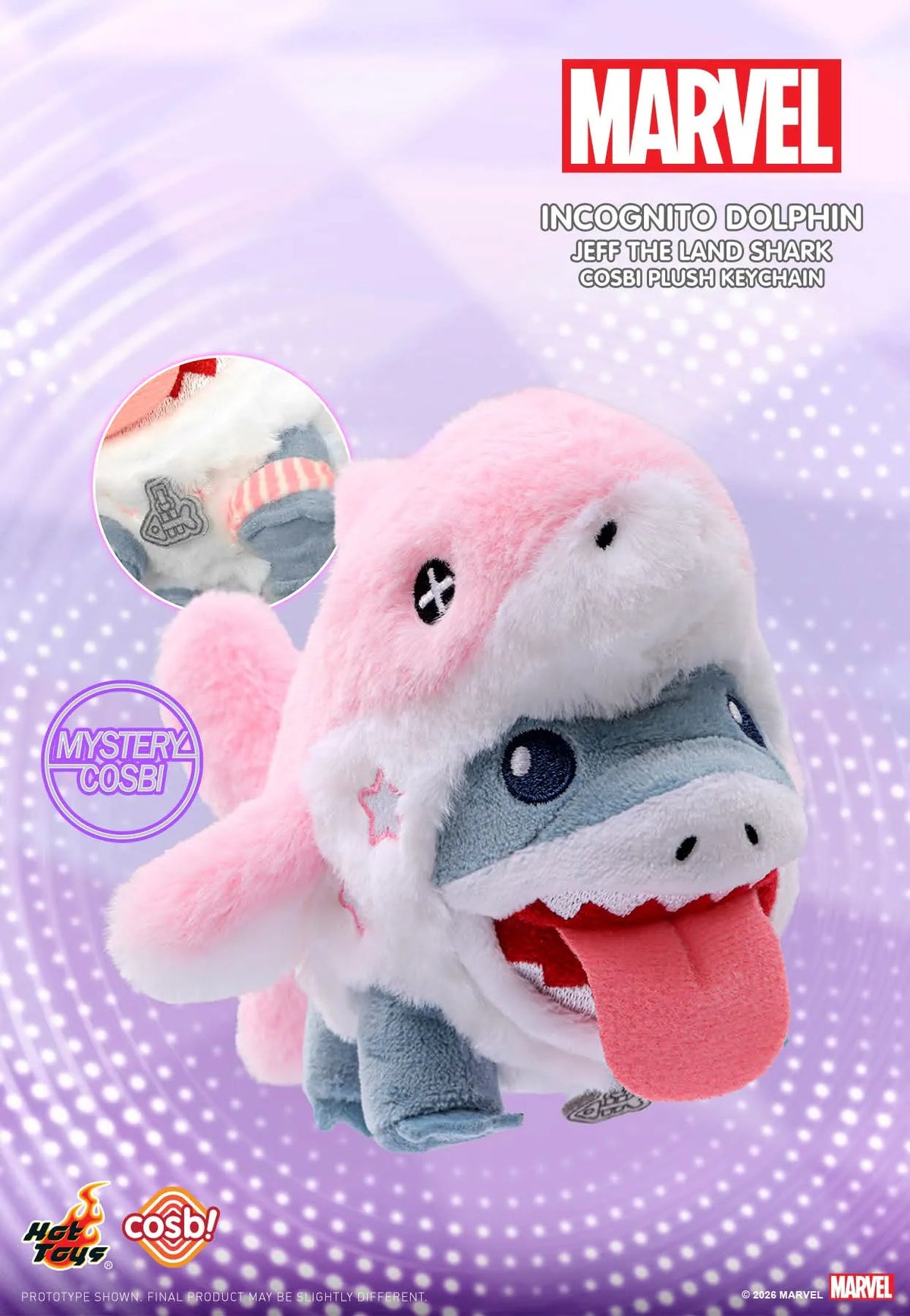 Marvel Rivals Jeff The Land Shark Plush Keychain Collection
