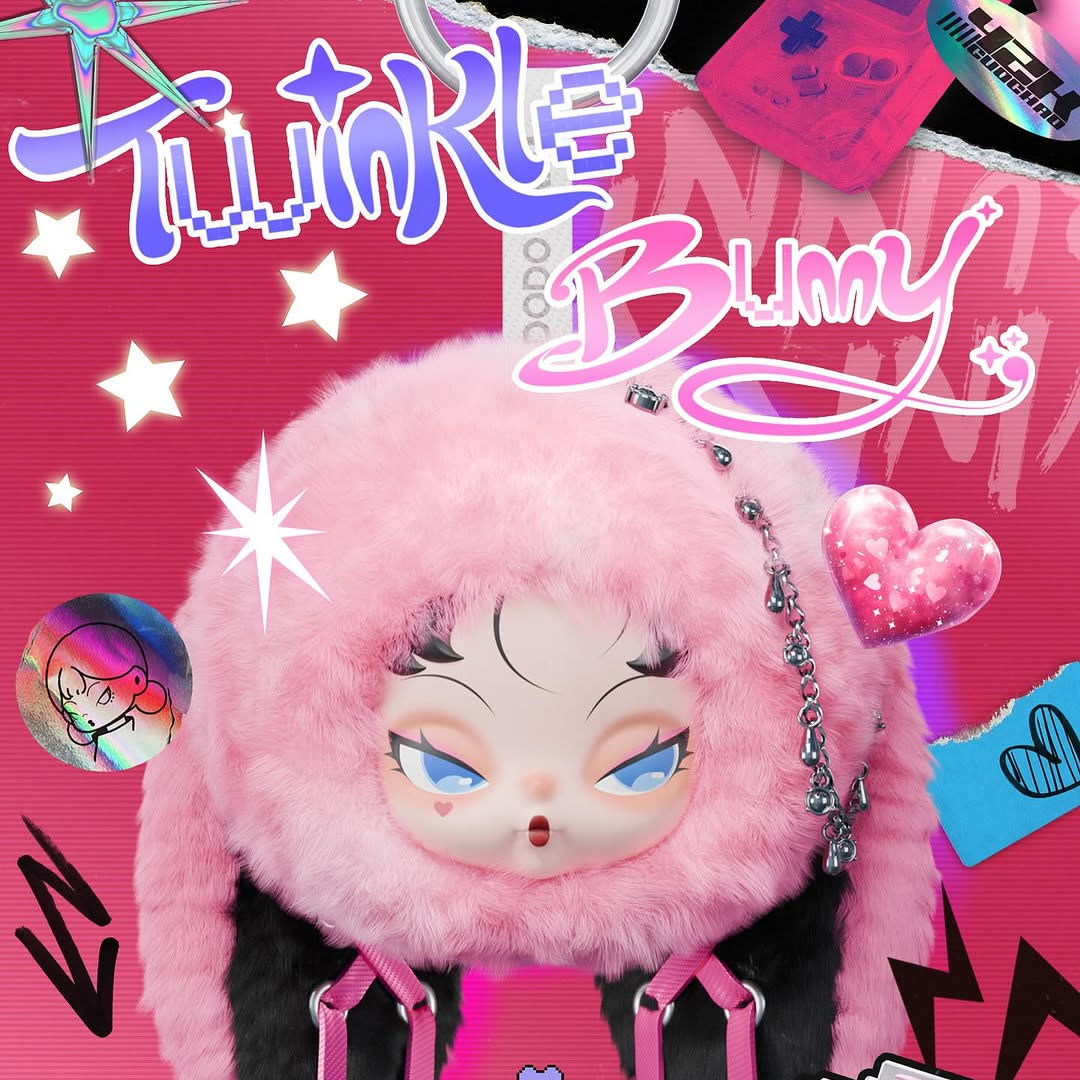 【ハンドメイド】ユメミルBunny　ぬいぐるみ(デビル) Dodo Sugar NAMI Twinkle Bunny Series Plush Pendant Collection