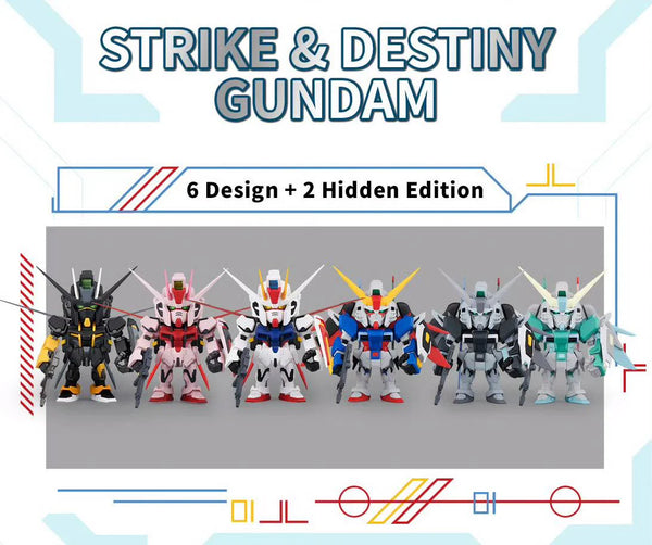 QMSV Mini Gundam Strike & Destiny Collection Mini Figure Blind Box