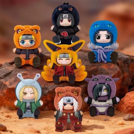 Naruto Shippuden Cute Beast Party Series Plush Keychain Blind Box