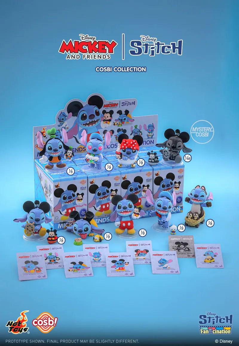 Hot Toys Stitch Mickey and Friends Figure Cosbi Collection Blind Box