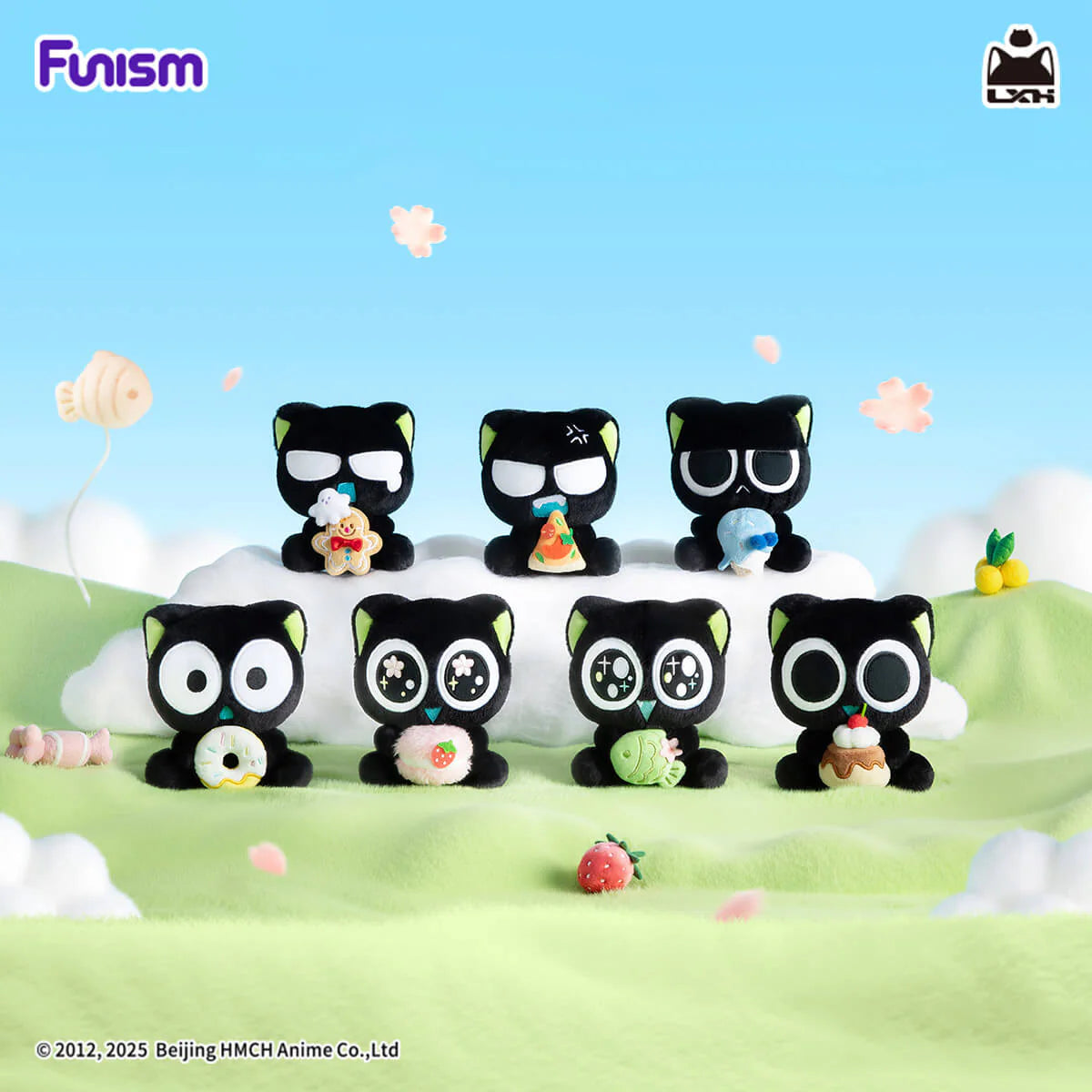 Luo Xiaohei Hug Series Plush Pendant Blind Box Anime Black Cat