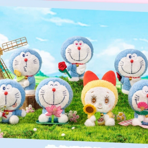 LDCX Lab Doraemon Doll Flower Blessing Plush Blind Box Series
