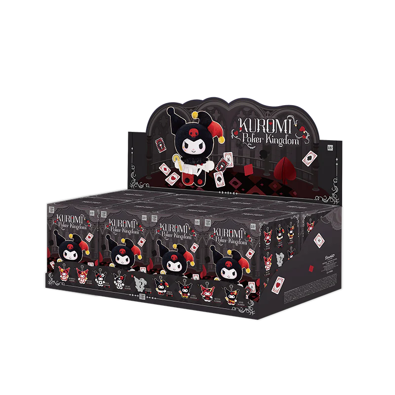 TOP TOY Sanrio Kuromi Poker Kingdom Series Plush Keychain Blind Box