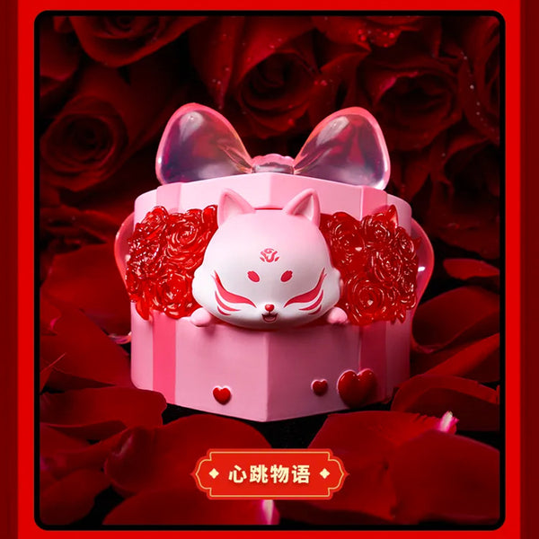 Ancient Nine Tail Fox Rose Fairy Valentine Blind Box Crystal Toy