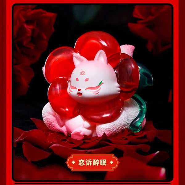 Ancient Nine Tail Fox Rose Fairy Valentine Blind Box Crystal Toy