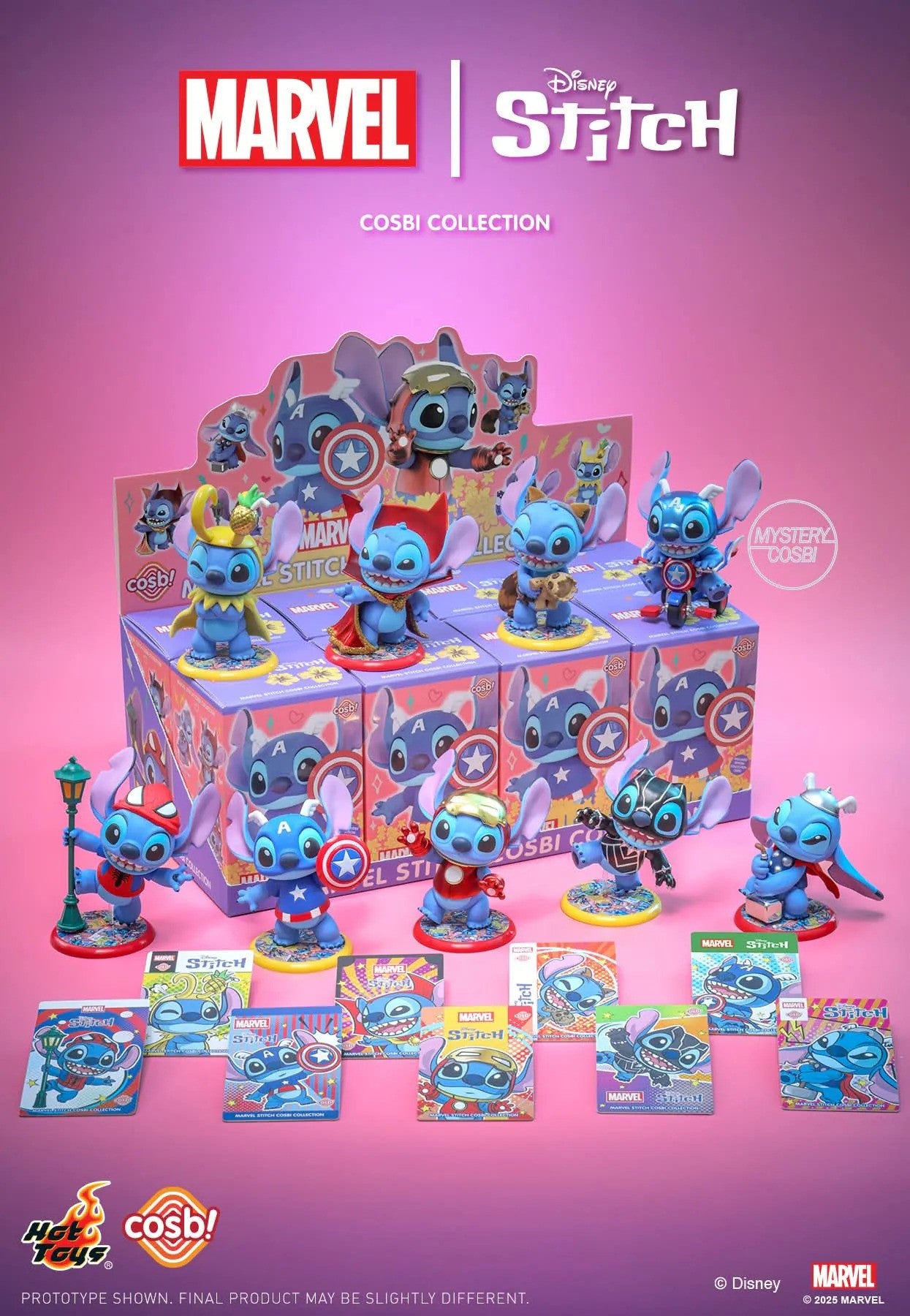 Hot Toys Marvel Disney Stitch Cosbi Collection Blind Box Figure