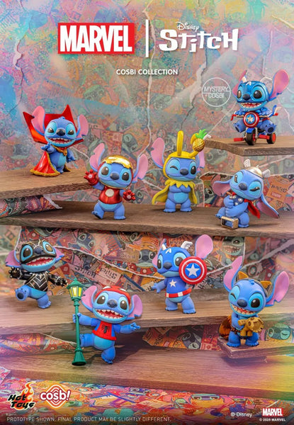 Stitch Cosbi Collection フィギュアセット Hot Toys Marvel Disney Stitch Cosbi Collection Blind Box Figure