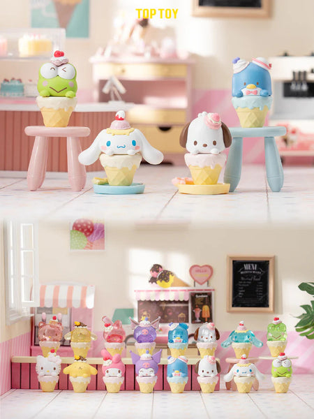 TOP TOY Sanrio Characters Mini Ice Cream Cone Tiny Figure Toy
