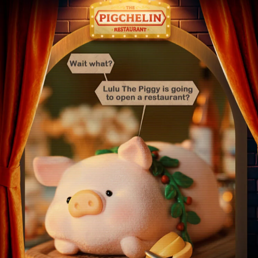 TOYZEROplus Lulu The Piggy Pigchelin Restaurant Blind Box Fuzzy