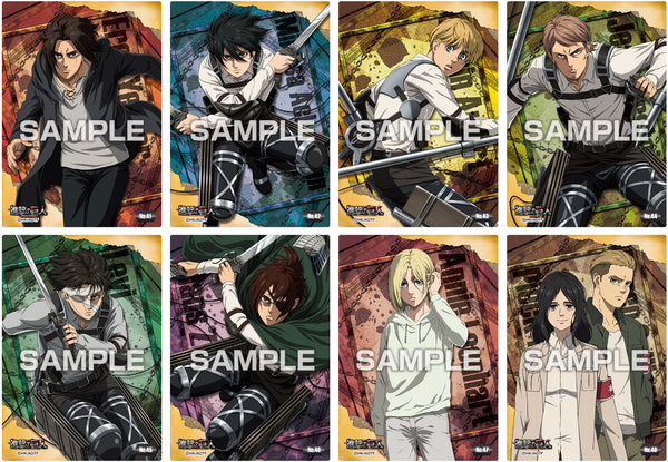 attack on titan pokemon cards Ensky Attack on Titan Clear Card Collection Gum Vol. 2