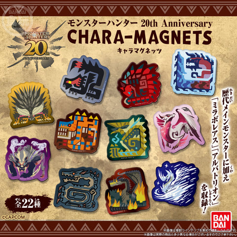 Bandai Monster Hunter 20th Anniversary Chara-Magnets