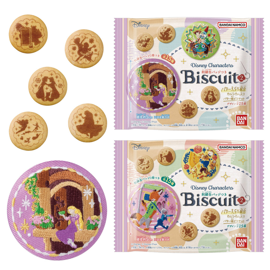 Bandai Disney Characters Embroidery Badge Biscuit 2