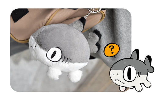 Sharkitty Plush Keychain