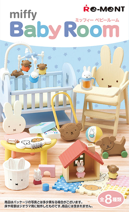 Re-Ment Miffy Baby Room Miniature Furniture series blind box collection.