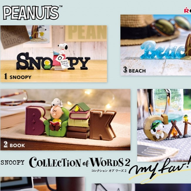 Re-Ment Snoopy Collection of Words 2 My Fav! Series