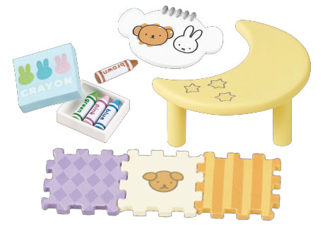 Re-Ment Miffy Baby Room Miniature Furniture series blind box collection.