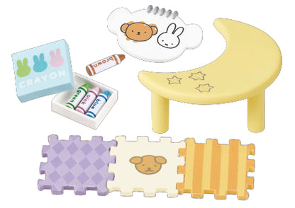 Re-Ment Miffy Baby Room Miniature Furniture series blind box collection.