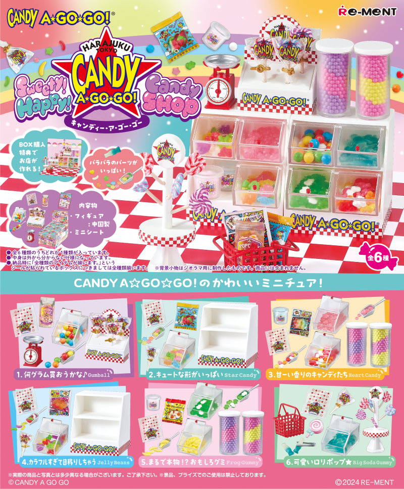 Re-Ment Sweety! Happy! Candy SHOP CANDY A☆GO☆GO! Series