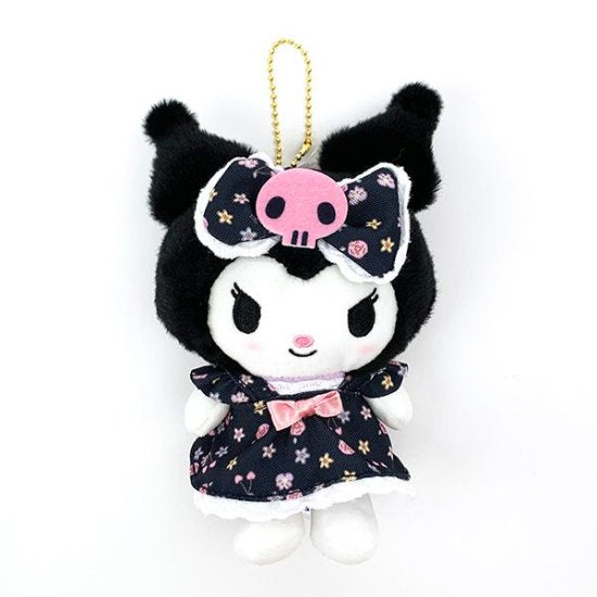 Sanrio Original Characters Kuromi & My Melody Flower Dress Plush Keychain