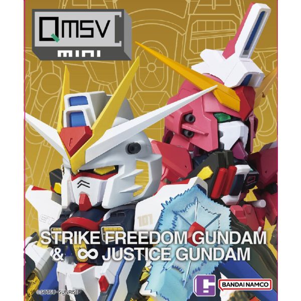 QMSV Mini Strike Freedom Gundam and ∞ Justice Gundam Series- Blind Box