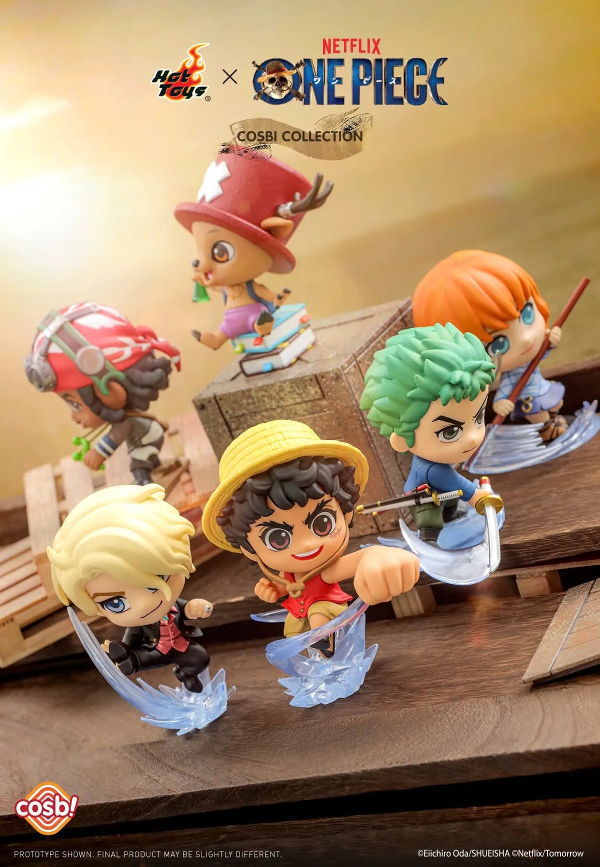 Hot Toys Netflix One Piece Series Cosbi Collection Figurine Blind Box