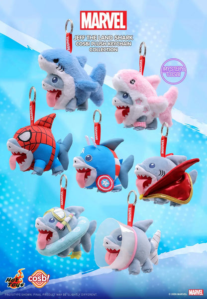 Marvel Rivals Jeff The Land Shark Plush Keychain Collection