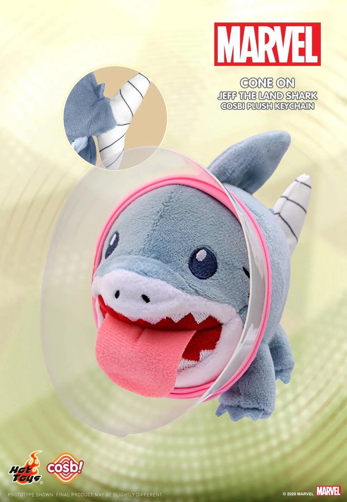 Marvel Rivals Jeff The Land Shark Plush Keychain Collection