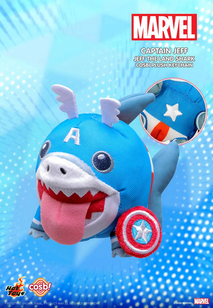 Marvel Rivals Jeff The Land Shark Plush Keychain Collection