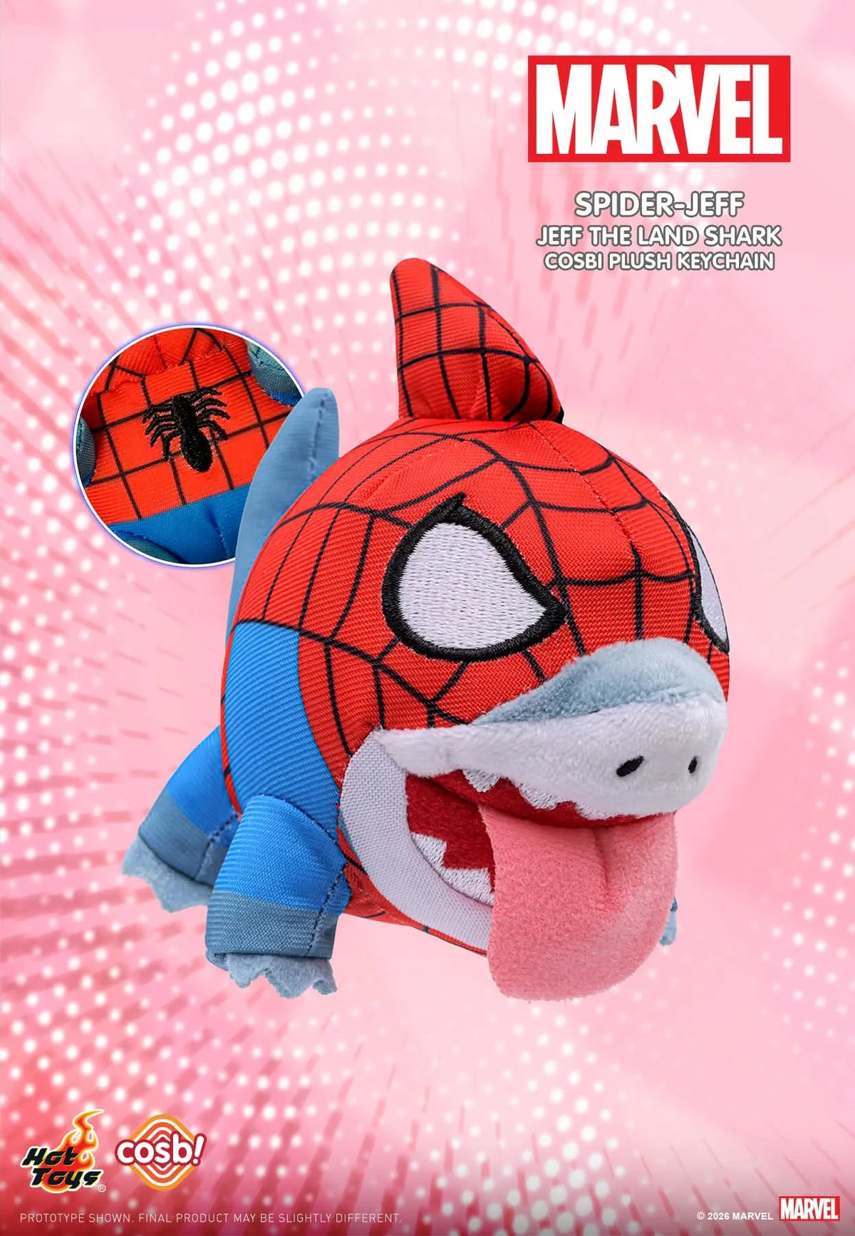 Marvel Rivals Jeff The Land Shark Plush Keychain Collection