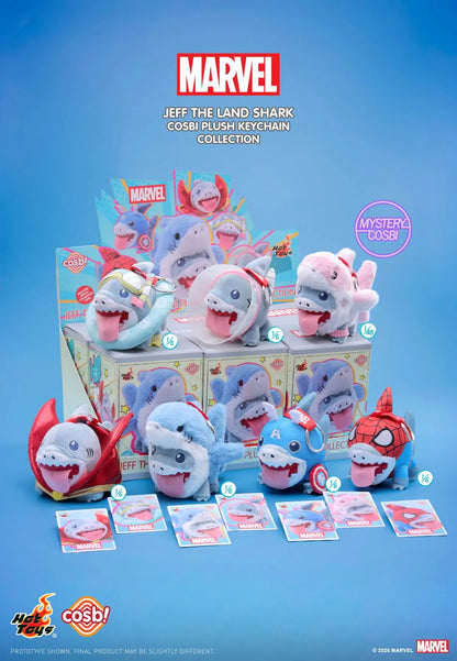 Marvel Rivals Jeff The Land Shark Plush Keychain Collection