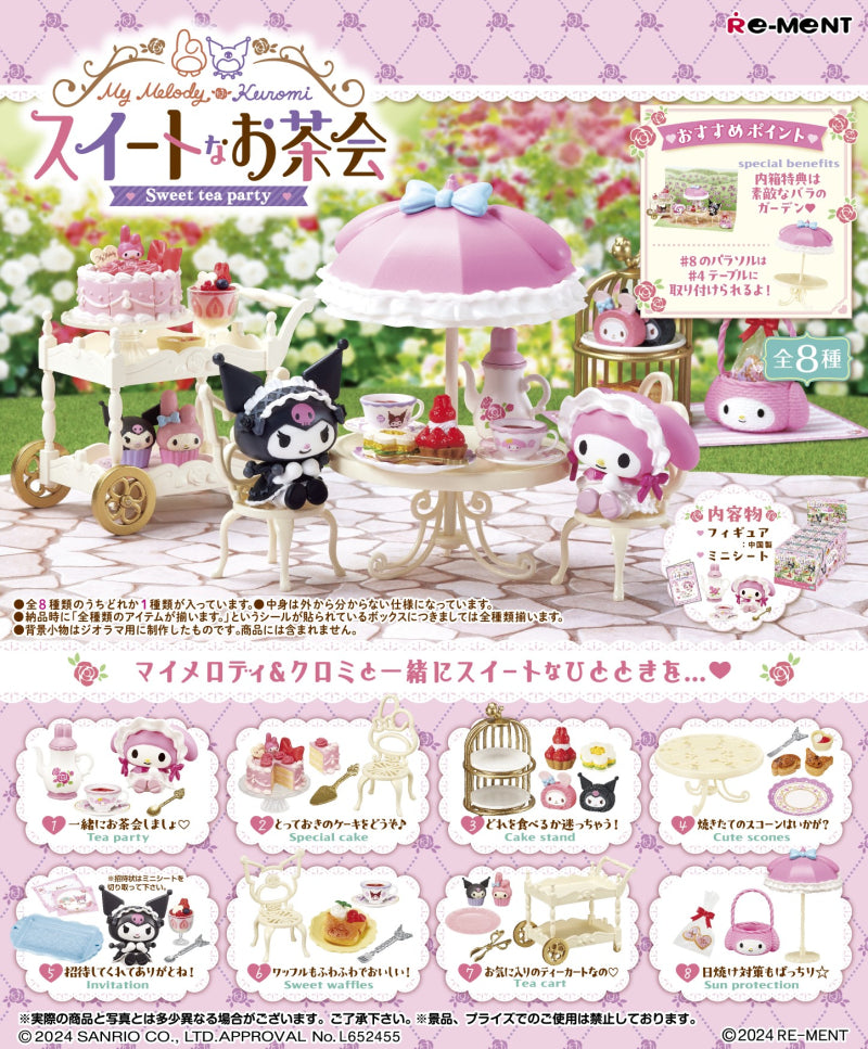 Re-ment My melody & Kuromi Sweet Tea Party Series