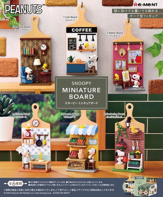 Re-Ment Peanuts Snoopy Miniature Board Blind Box Figure Collection.