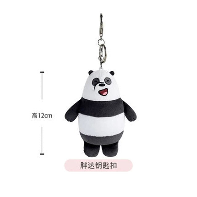 We Bare Bears Mascot Plush Keychain