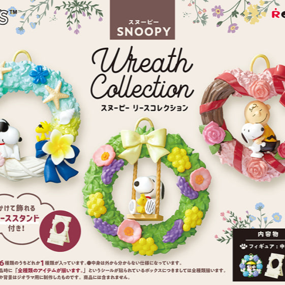 Re-Ment Snoopy Wreath Collection