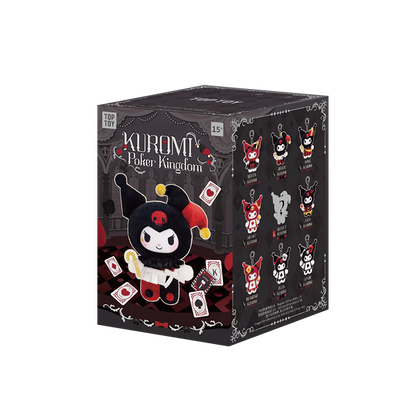 TOP TOY Sanrio Kuromi Poker Kingdom Series Plush Keychain Blind Box