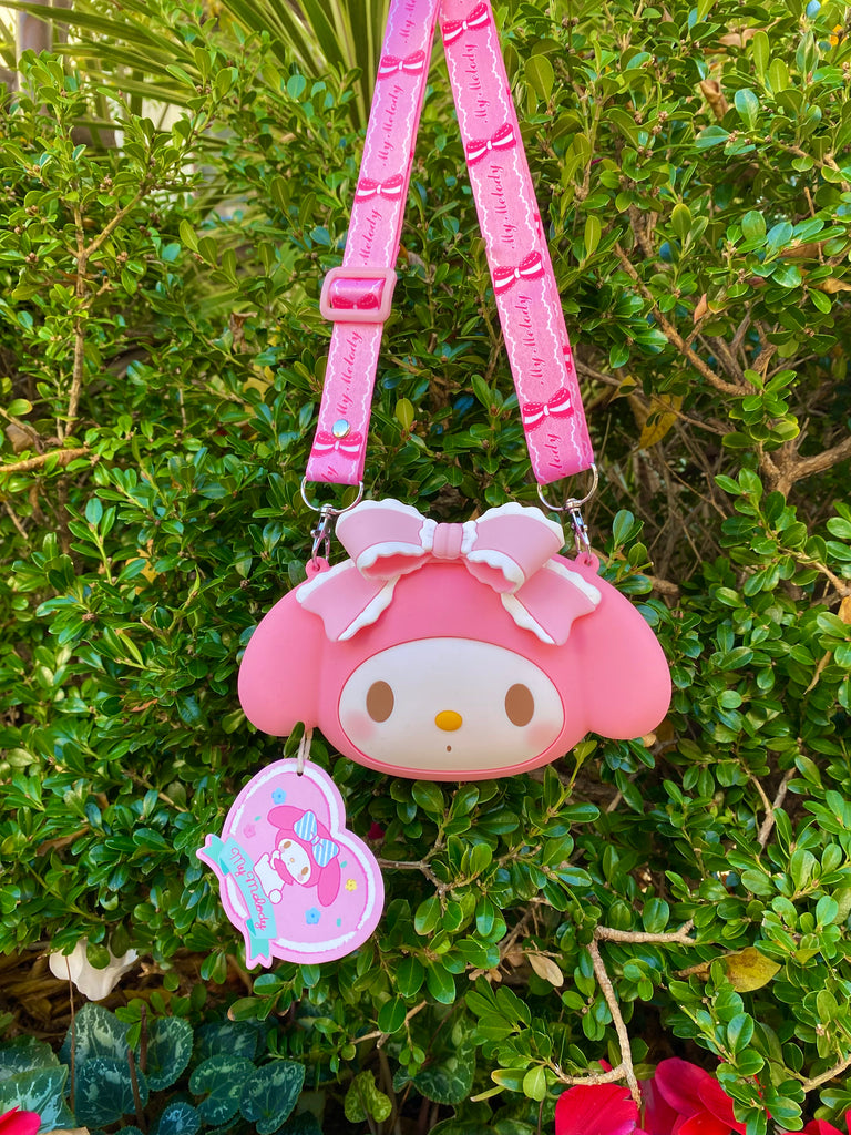 Sanrio Characters My Melody Head Silicone Mini Cross Bag