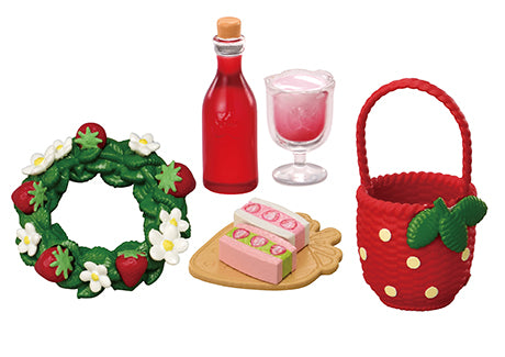 Re-Ment The Country Strawberry Cafe Miniature Furniture Series Blind Box Collection.
