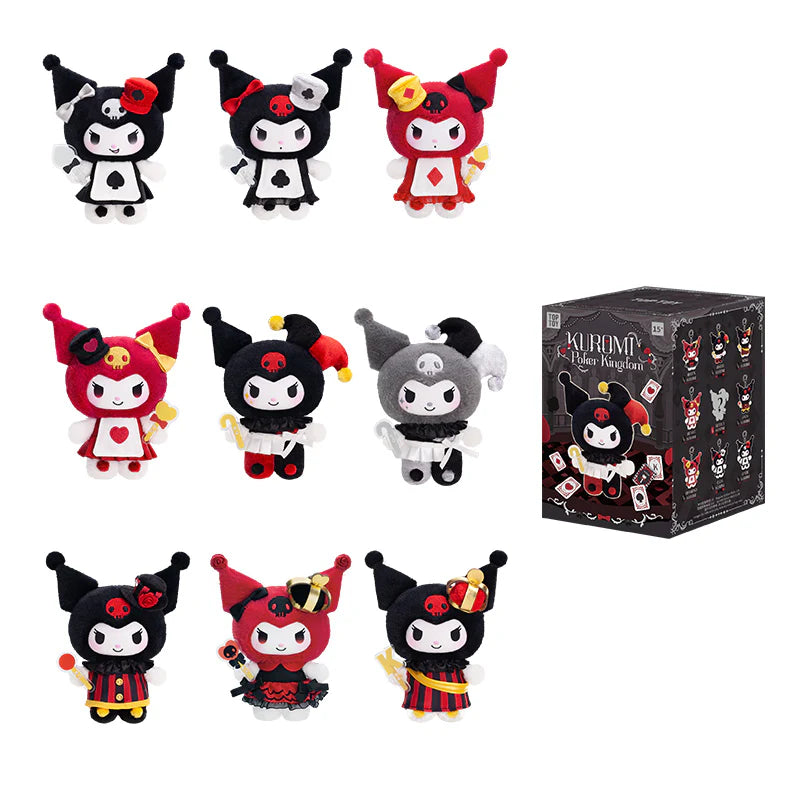 TOP TOY Sanrio Kuromi Poker Kingdom Series Plush Keychain Blind Box