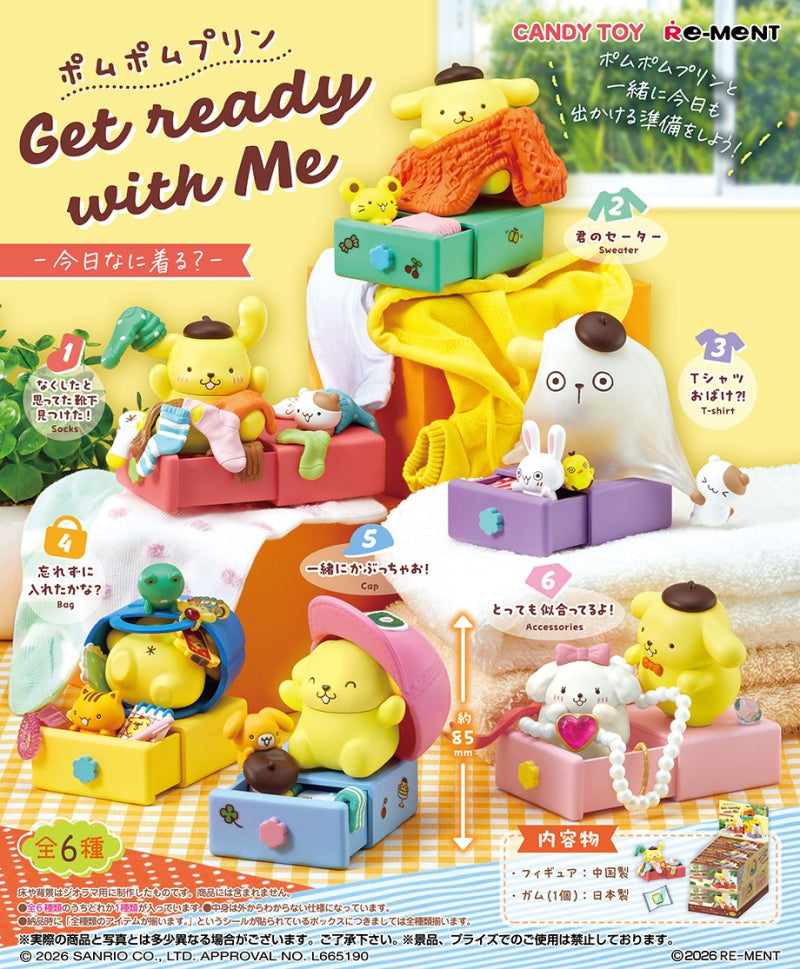 Re-Ment Pompompurin Get ready with Me