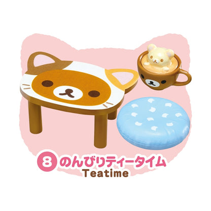 Re-ment Rilakkuma Relaxing Cat Cafe Blind Box Collection.