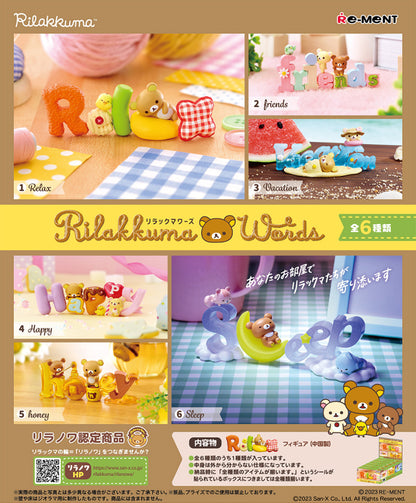 Re-Ment Rilakkuma Words Series