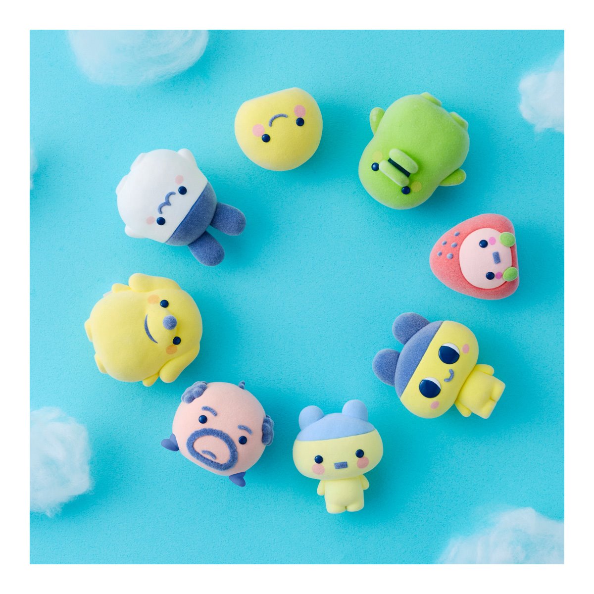 Tamagotchi Otomodachi Doll Flocked Mini-Figure