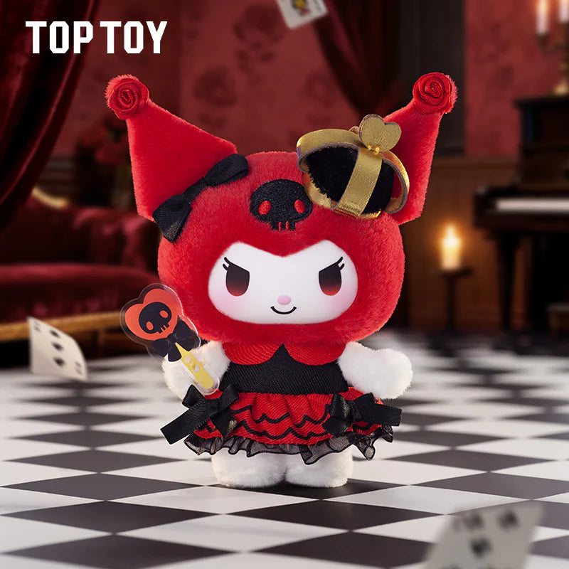 TOP TOY Sanrio Kuromi Poker Kingdom Series Plush Keychain Blind Box