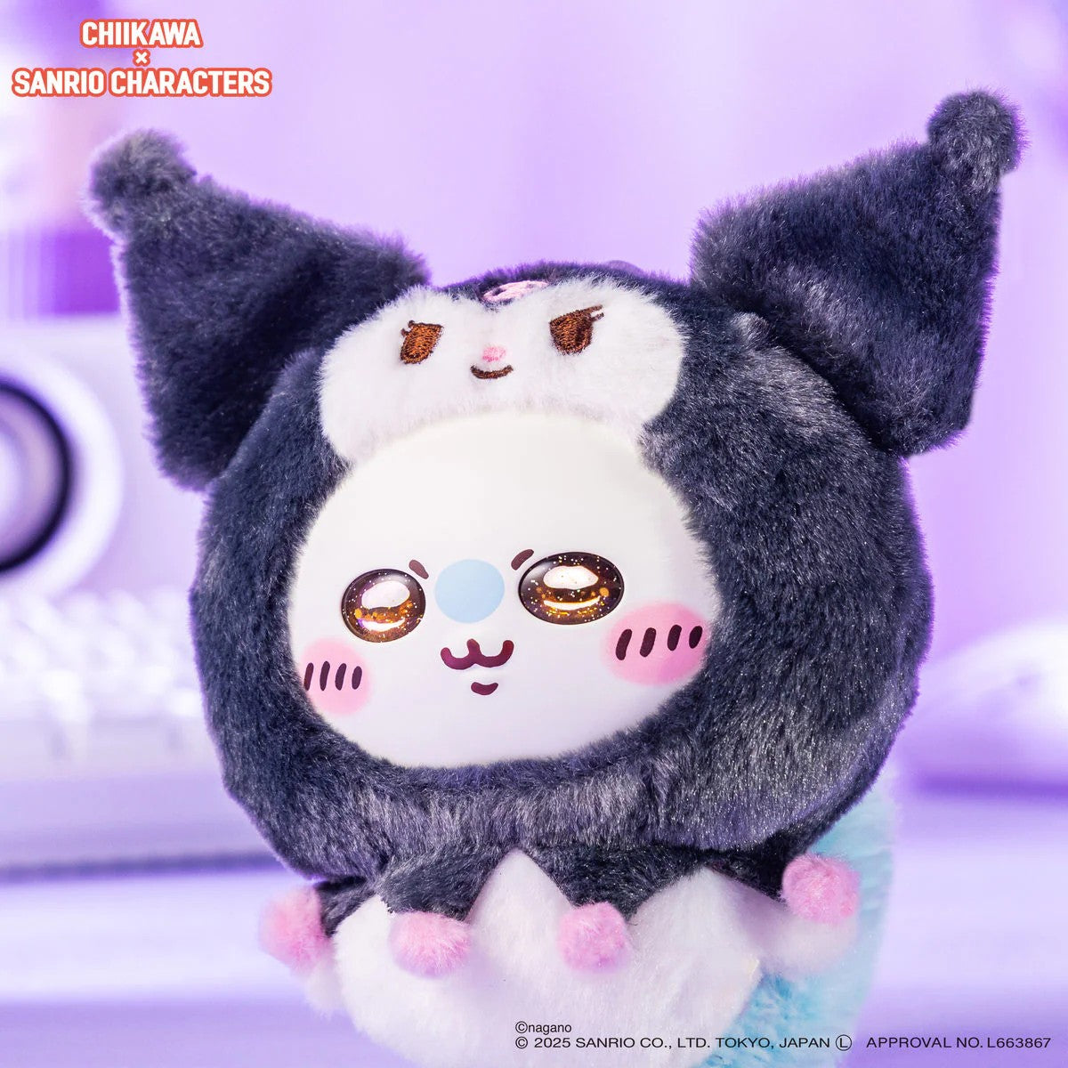 Chiikawa x Sanrio Characters Kiramekko Plush Close Up