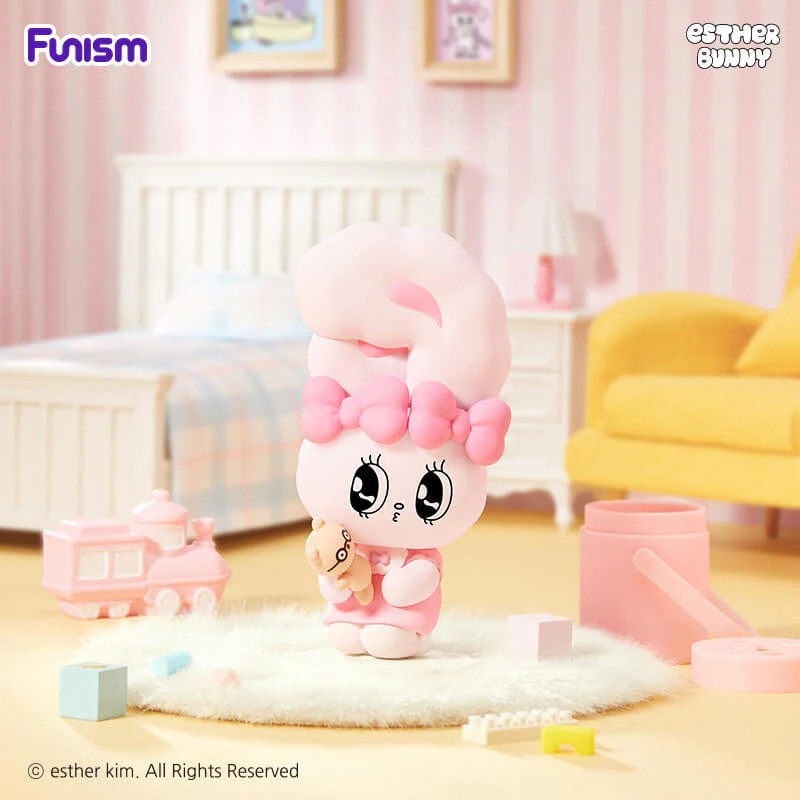 FUNISM Esther Bunny Pink Rabbit Figures Blind Box Flowers Cute