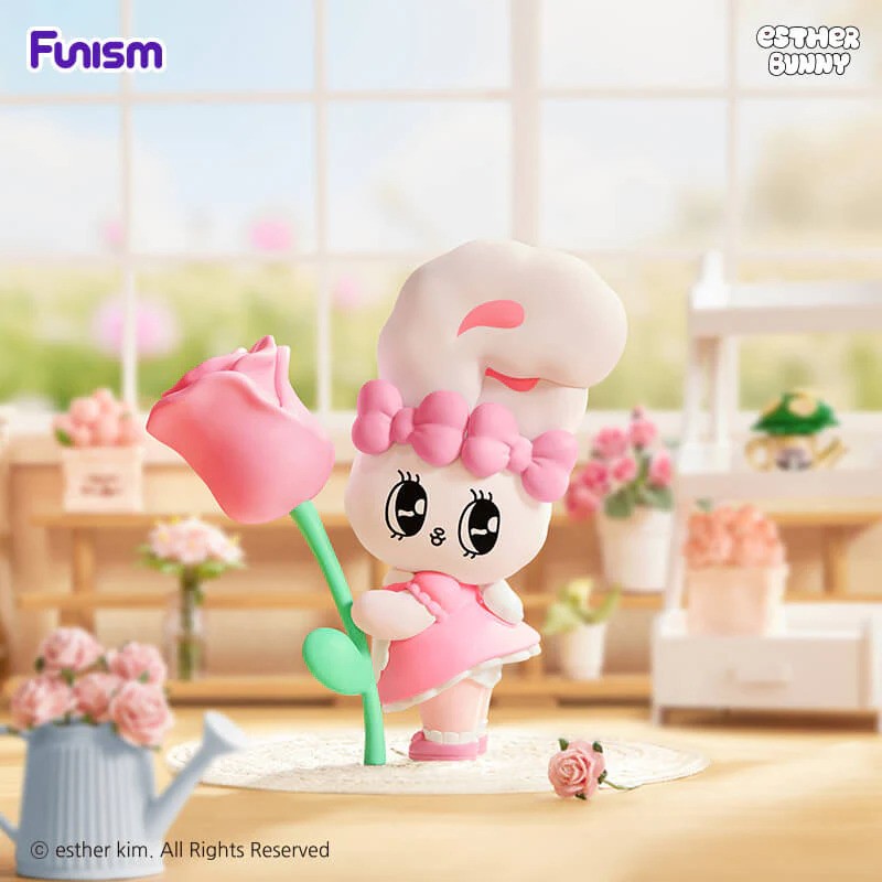FUNISM Esther Bunny Pink Rabbit Figures Blind Box Flowers Cute